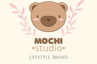 design cute and aesthetic logo for your brand