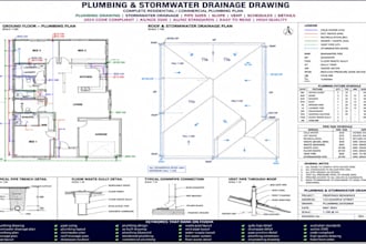 design florida plumbing drawings, drainage plans, stormwater drainage layouts