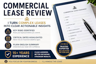 review, summarize, and explain your commercial lease