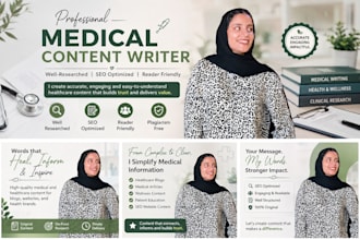 write professional medical and wellness art