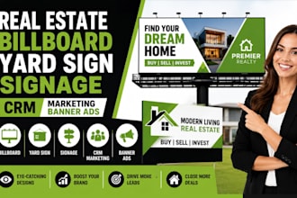 design billboard animation, TV menu, signage design, digital ads, banners, yard