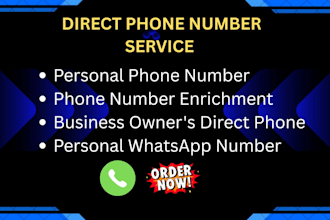 find verified direct phone numbers, cell phone numbers, and enrich your contact