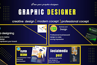 logo design social media post design business card design