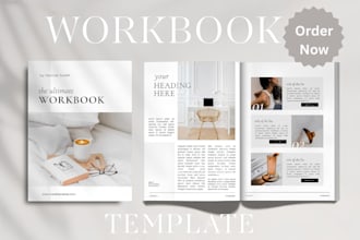 do canva ebook design, workbook, lead magnet and ebook layout formatting