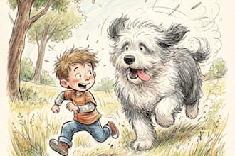 draw unique watercolor illustrations for amazon KDP childrens books