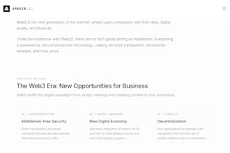 build a professional full stack website or web3 dapp