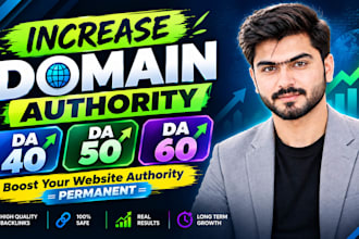 increase domain authority moz da 40 da50 60 plus with tf