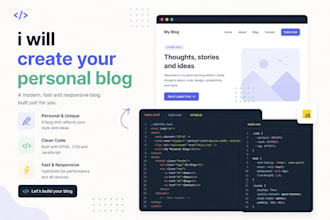 create your personal blog