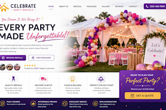 build photo booth 360 party rental website event rental wix photography website