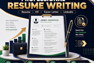 write a professional resume CV cover letter and optimize your linkedin profile