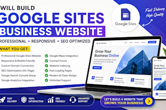 google sites website business website portfolio website local seo landing page