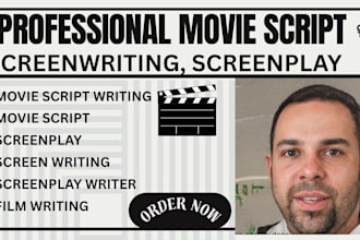 write movie script, screenwriting, feature film script, screenplay, TV script