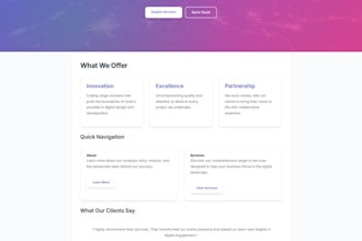 create a website for you
