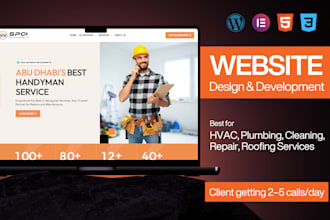 build a professional hvac, cleaning, roofing, and plumbing service website