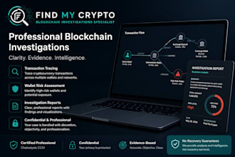 investigate your lost crypto and trace blockchain transactions
