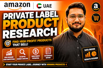 find profitable product for amazon uae and ksa private label product research