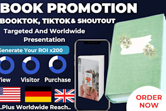 amazon KDP ads, booktok tiktok promotion, book video, ebook promotion marketing