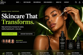 skincare shopify store skincare website beauty website skincare shopify cosmetic