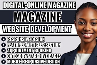 magazine website, online magazine website, news website digital magazine website