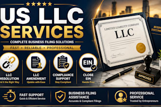handle llc dissolution llc amendment and close ein support
