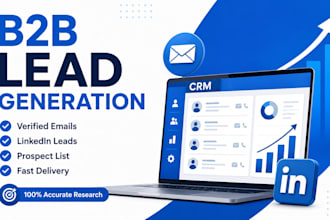 do b2b lead generation with verified email list and prospect research