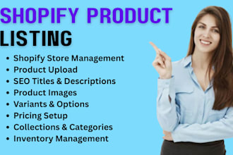 shopify product listing and product upload