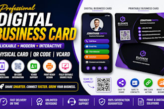 digital business card business card qr code vcard virtual card