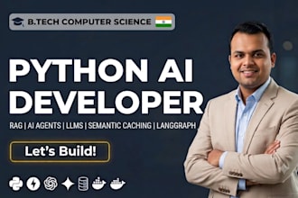 develop python applications or scripts for rag, agents