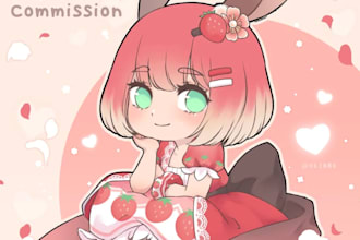 draw cute chibi art illustration