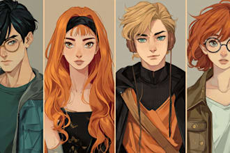 draw your characters and fanart in semi realistic art