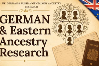 do UK, german, and eastern european ancestry genealogy research, family tree