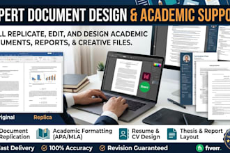 replicate any design, or make document or photoshop academic document