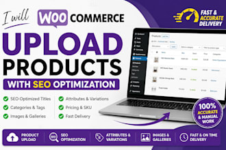 upload woocommerce products with SEO optimization