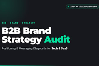 design a go to market strategy and brand playbook for your b2b tech company