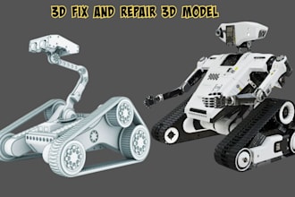 modify repair and fix stl file 3d mesh cleanup optimize stl 3d print scan model