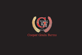 design best quality cooper grain farms logo