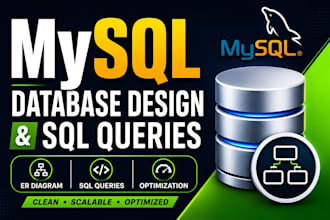 design mysql databases, er diagrams, and write sql queries