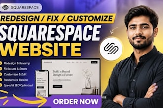 redesign squarespace website customise fix squarespace issue