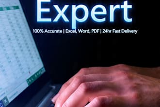 do accurate data entry, copy paste and excel typing work