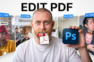 high quality text replace, image editing and text edits documents photoshop
