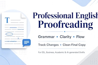 do scientific proofreading and technical editing for your paper