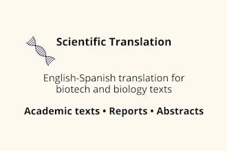 translate scientific texts from english to spanish