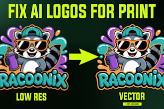 vector trace, redraw logo to high quality print ready vector