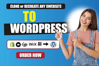 clone, recreate or convert any website to wordpress using elementor