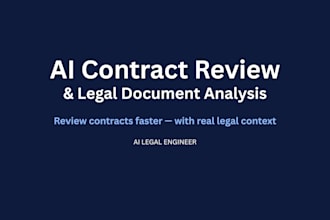 build an ai contract review and legal document analysis assistant