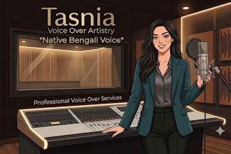 do professional bengali female voice over