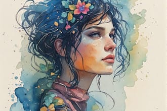 draw a watercolor illustration