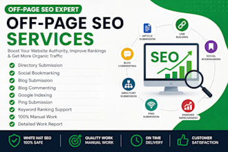do off page seo with social bookmarking, directory submition