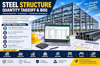 do steel material takeoff, bom and cost estimation
