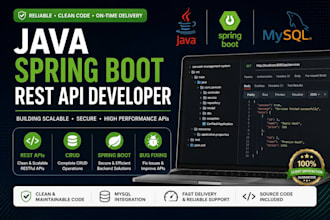 develop java spring boot rest API